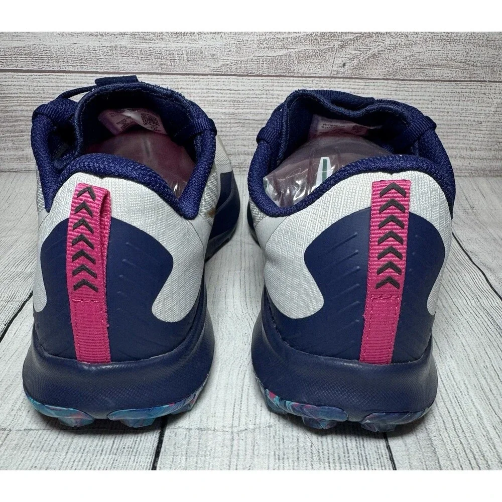 Saucony Peregrine 12 Blue Gold Pink Trail Running Sneakers Womens Sz 9.5